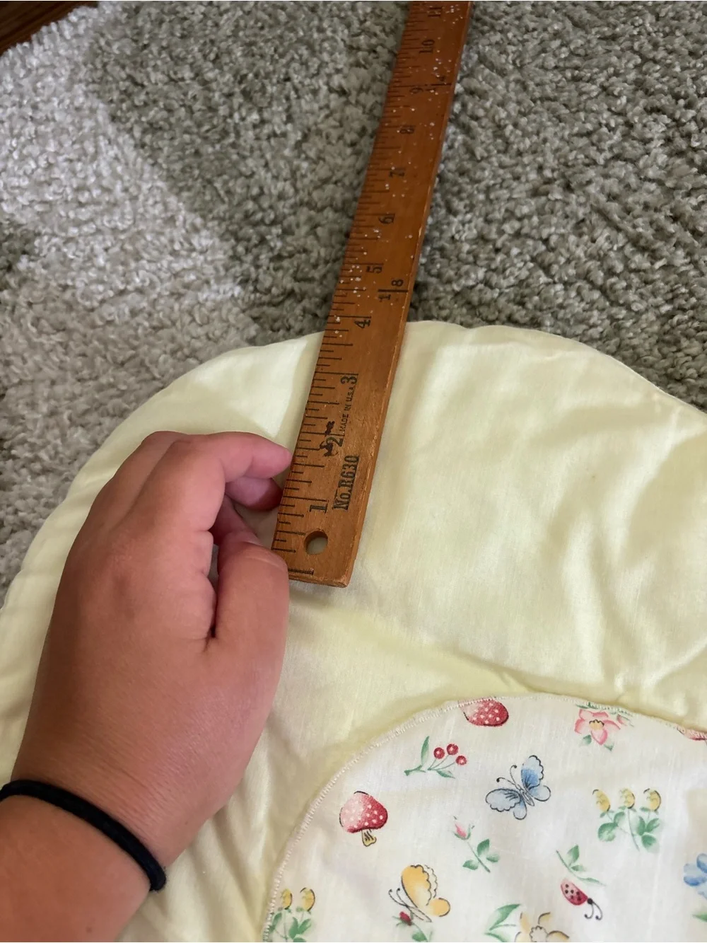Yellow pastel vintage baby duck Baby Quilt